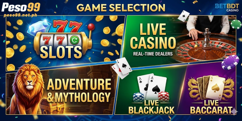 Game Selection on BetBDT Casino